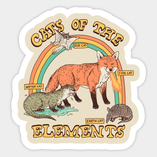 Cats Of The Elements Sticker by Hillary White Rabbit